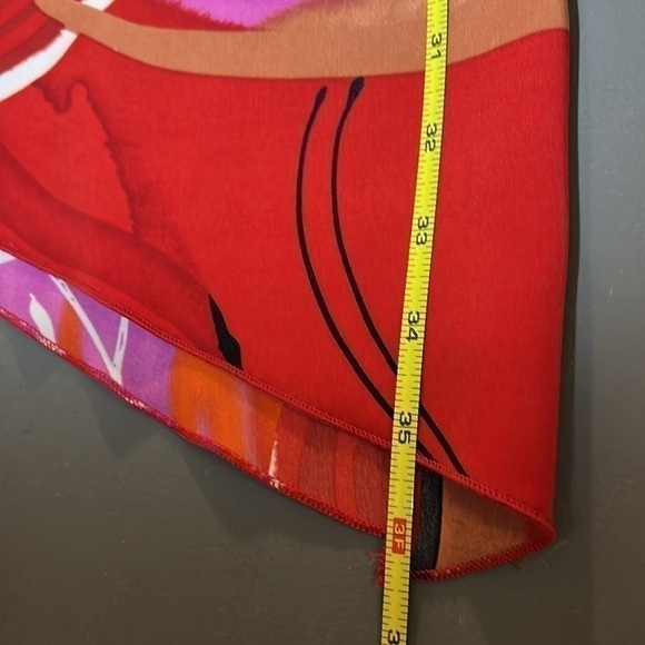 Vintage 60s 70s Psychedelic Asymmetrical Power Shift Mini Floral Dress Mod L - Picture 7 of 10